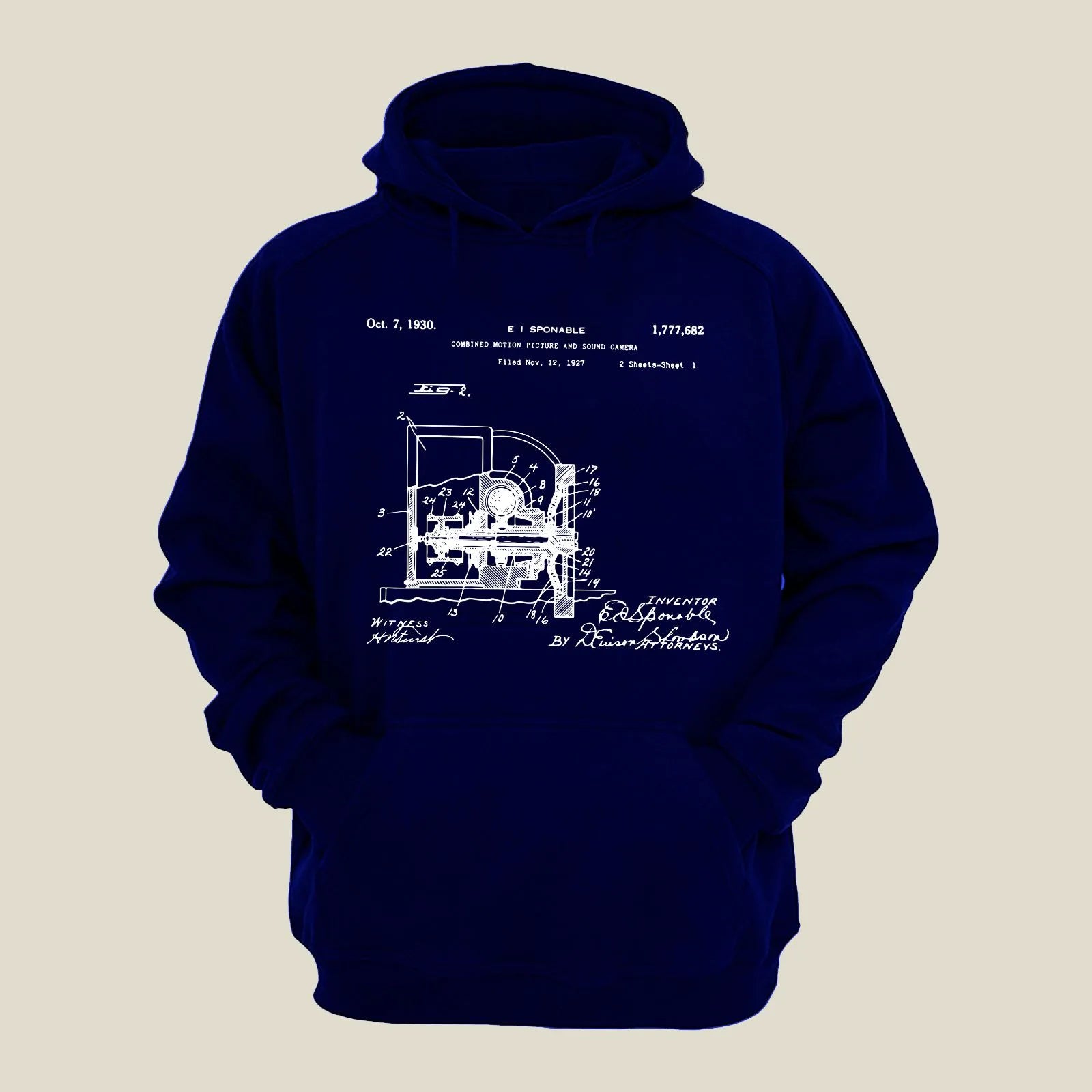 Camera Patent Hoodie H-CMP156 Desichalchitra