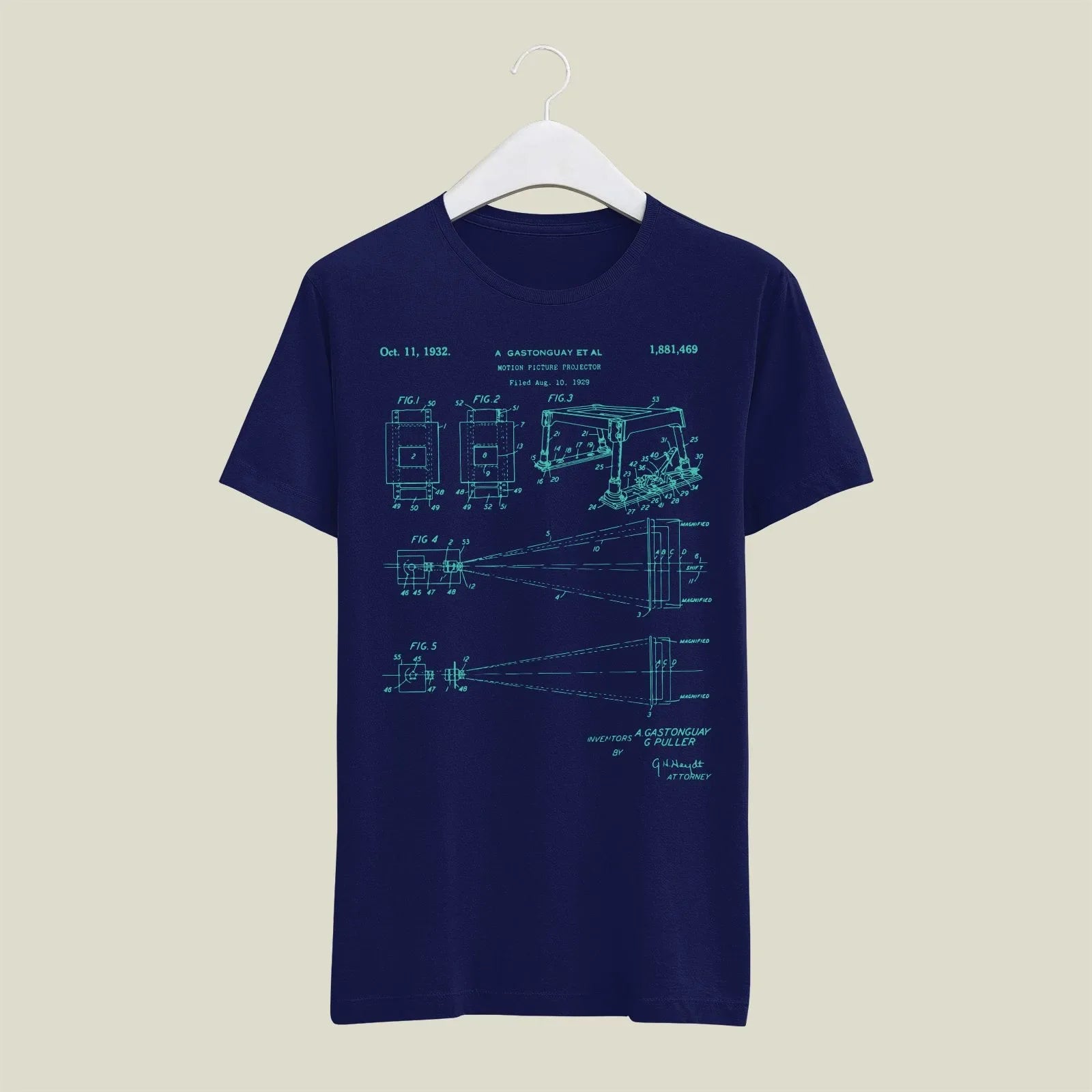 Camera Patent T-Shirt T-CMP205 Desichalchitra