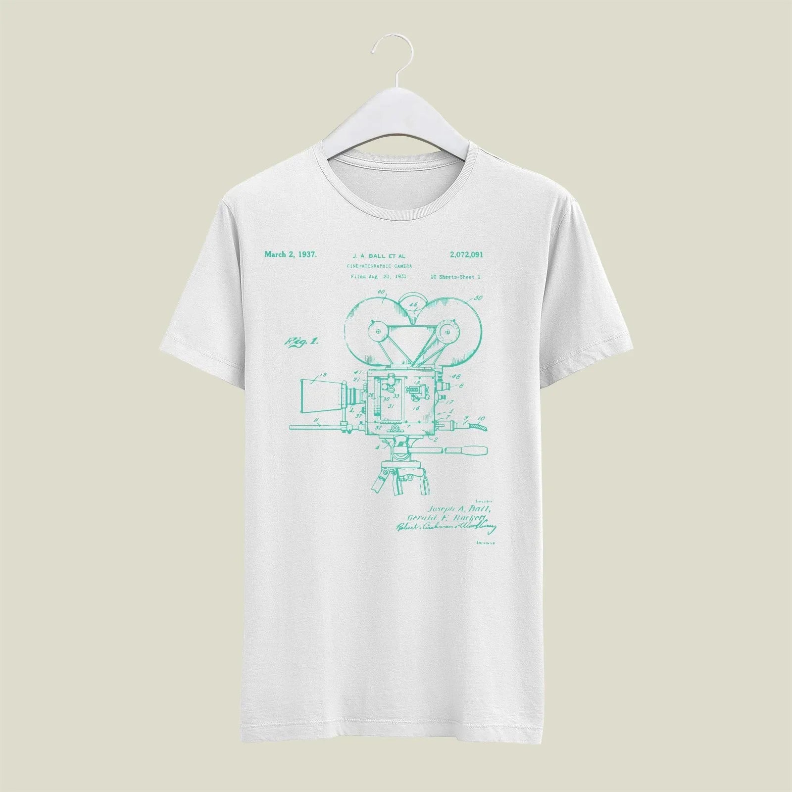 Camera Patent T-Shirt T-CMP179 Desichalchitra