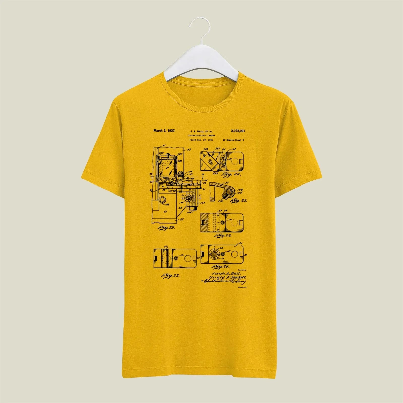 Camera Patent T-Shirt T-CMP155 Desichalchitra