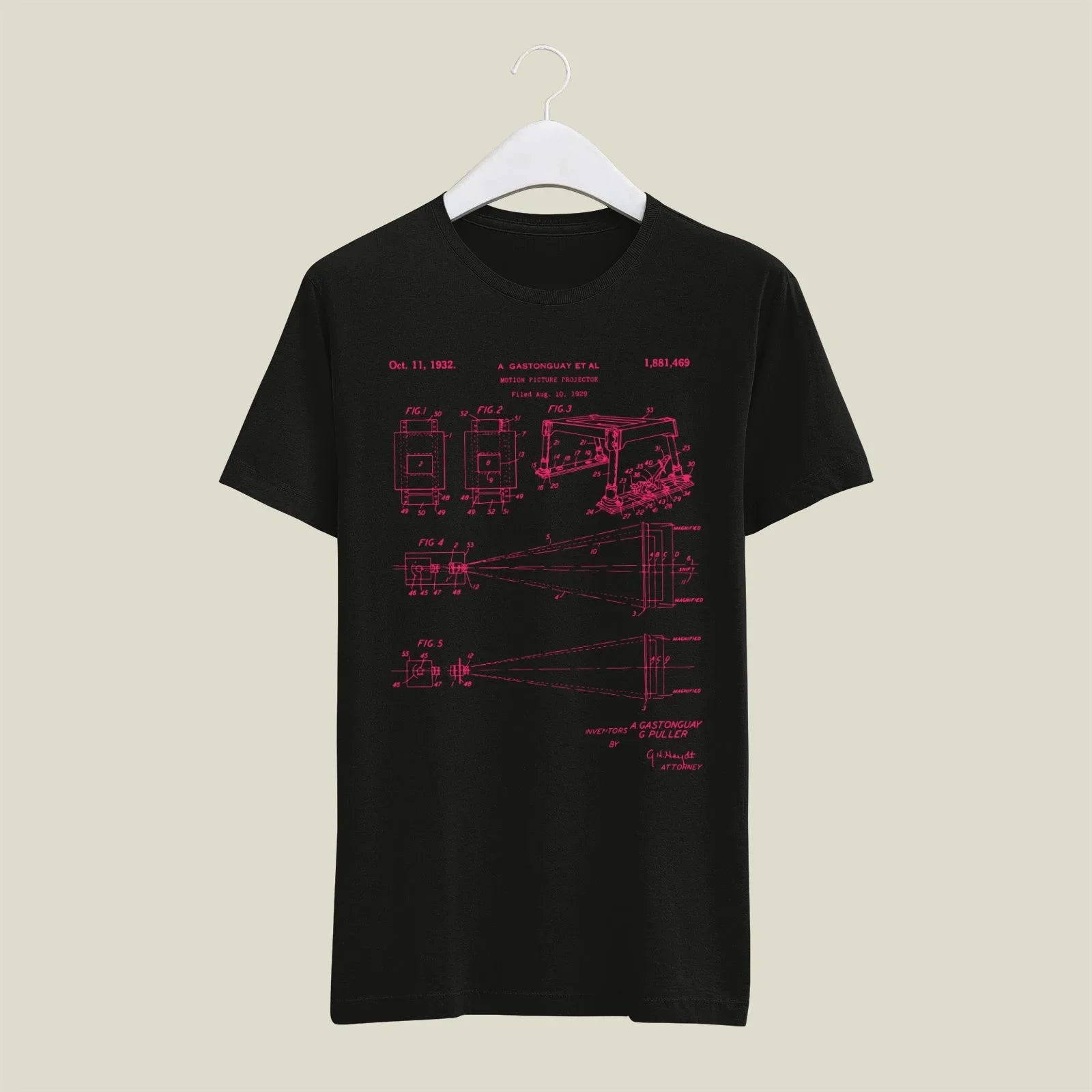 Camera Patent T-Shirt T-CMP164 Desichalchitra