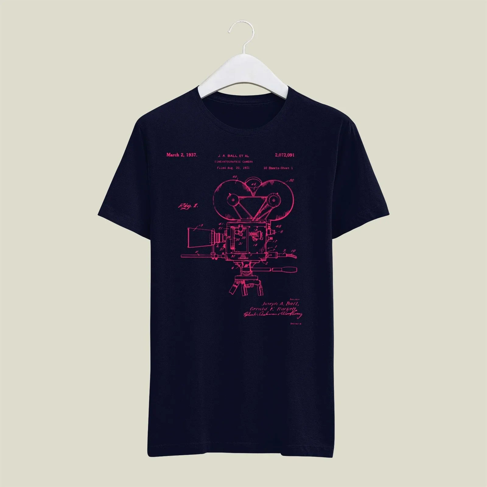 Camera Patent T-Shirt T-CMP187 Desichalchitra