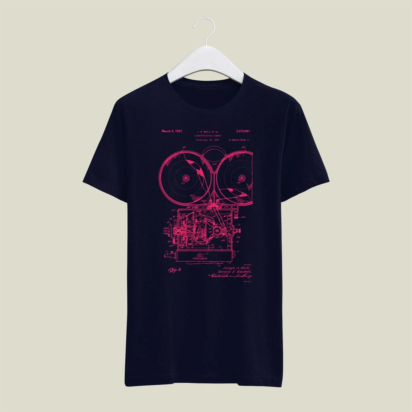 Camera Patent T-Shirt T-CMP198 Desichalchitra
