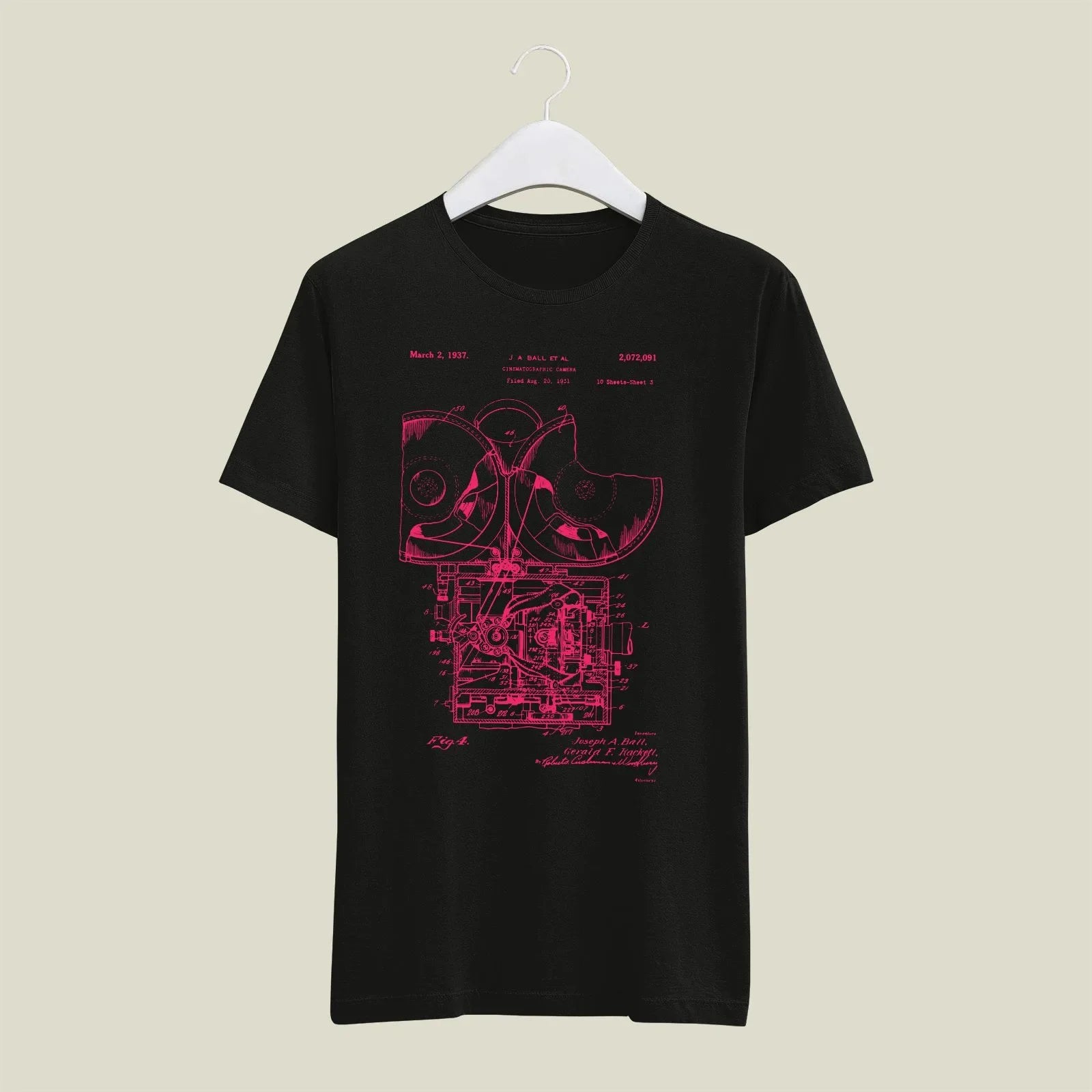 Camera Patent T-Shirt T-CMP206 Desichalchitra
