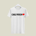 Cable Person T-Shirt T-CAB4 Desichalchitra