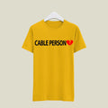Cable Person T-Shirt T-CAB3 Desichalchitra