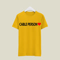 Cable Person T-Shirt T-CAB4 Desichalchitra