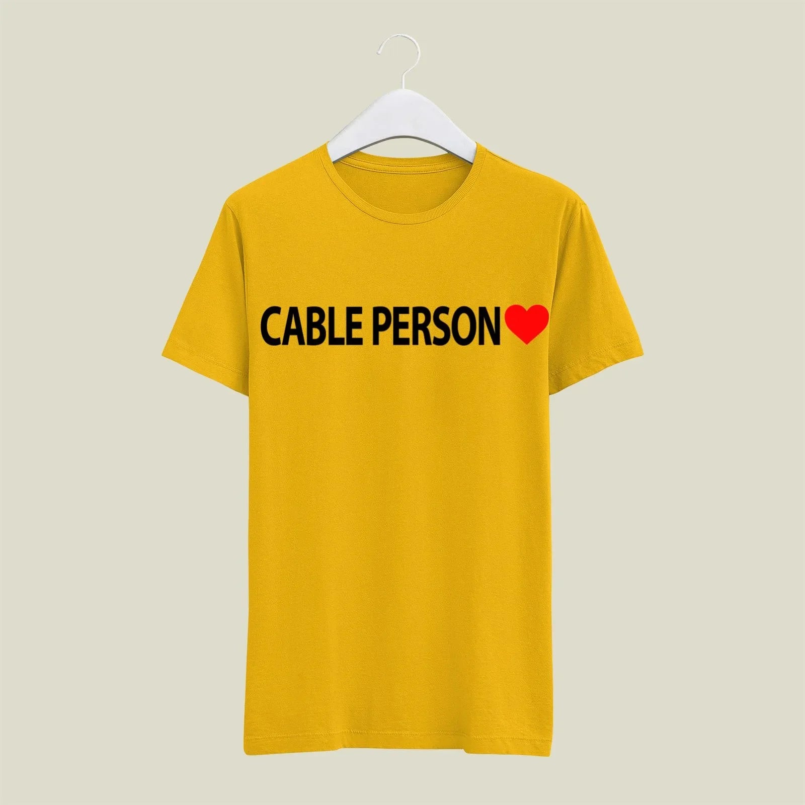 Cable Person T-Shirt T-CAB4 Desichalchitra