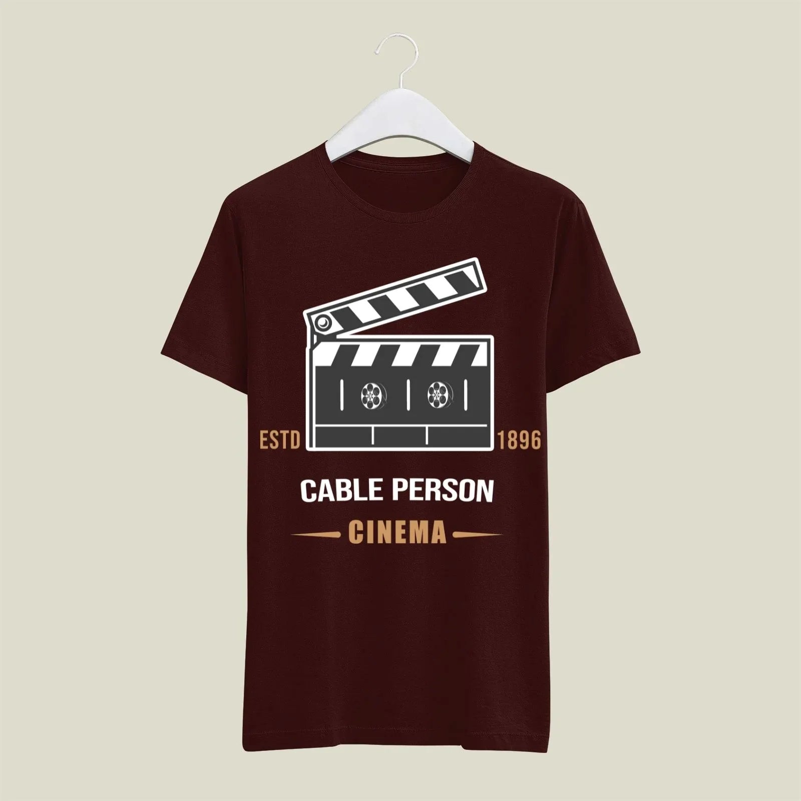 Cable Person T-Shirt T-CAB5 Desichalchitra