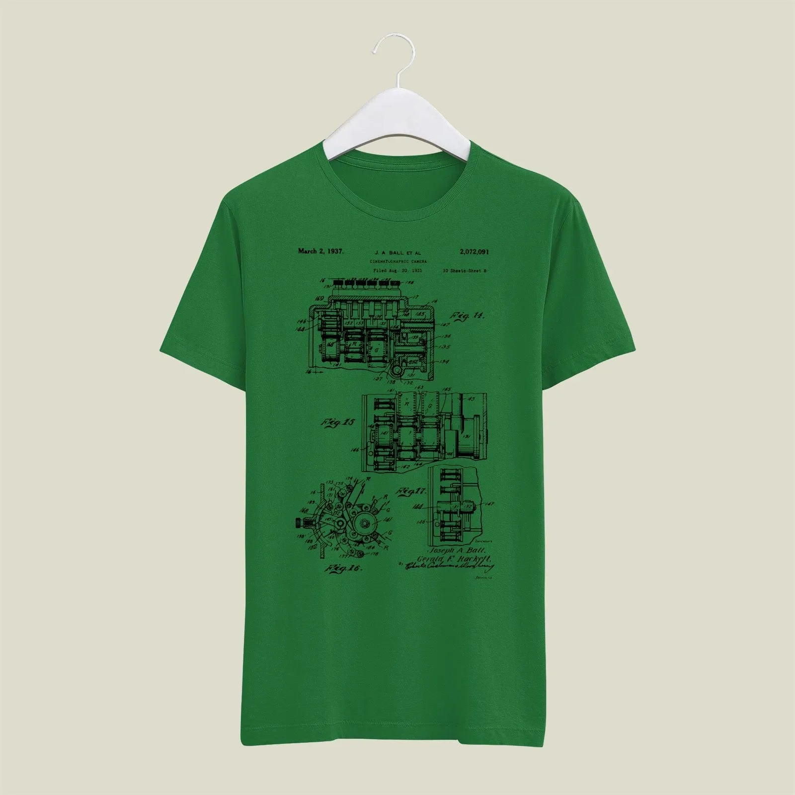 Camera Patent T-Shirt T-CMP160 Desichalchitra