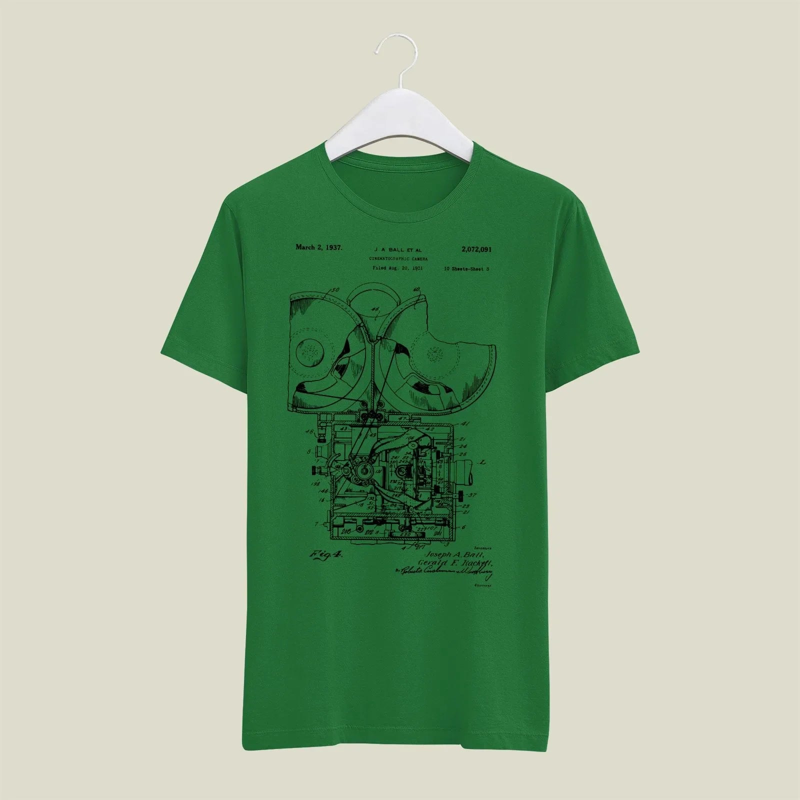 Camera Patent T-Shirt T-CMP172 Desichalchitra