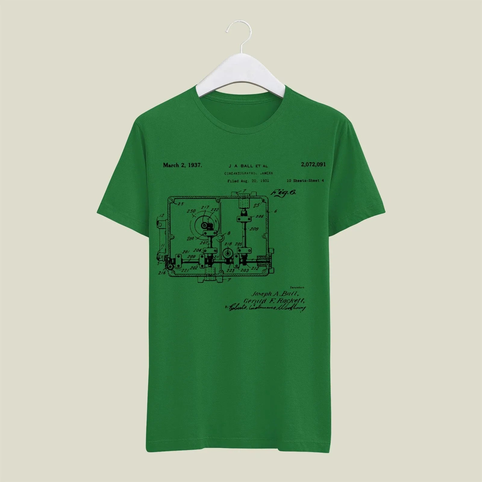 Camera Patent T-Shirt T-CMP181 Desichalchitra