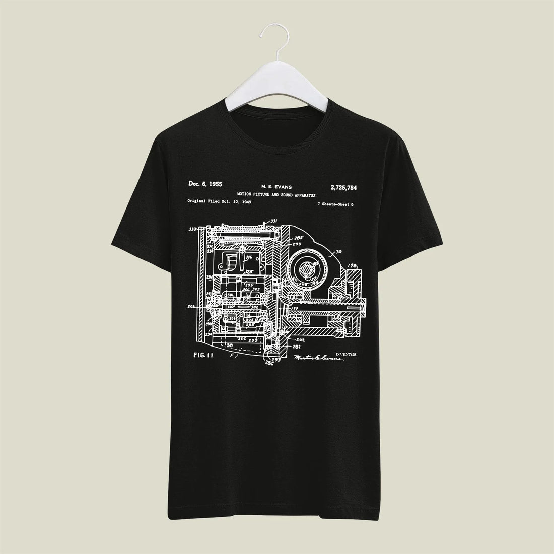 Camera Patent T-Shirt T-CMP154 Desichalchitra