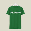 Cable Person T-Shirt T-CAB14 Desichalchitra