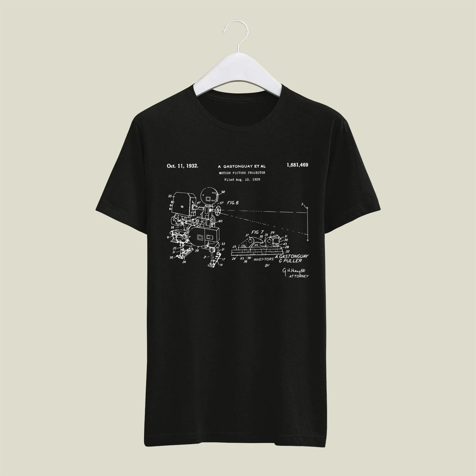 Camera Patent T-Shirt T-CMP211 Desichalchitra