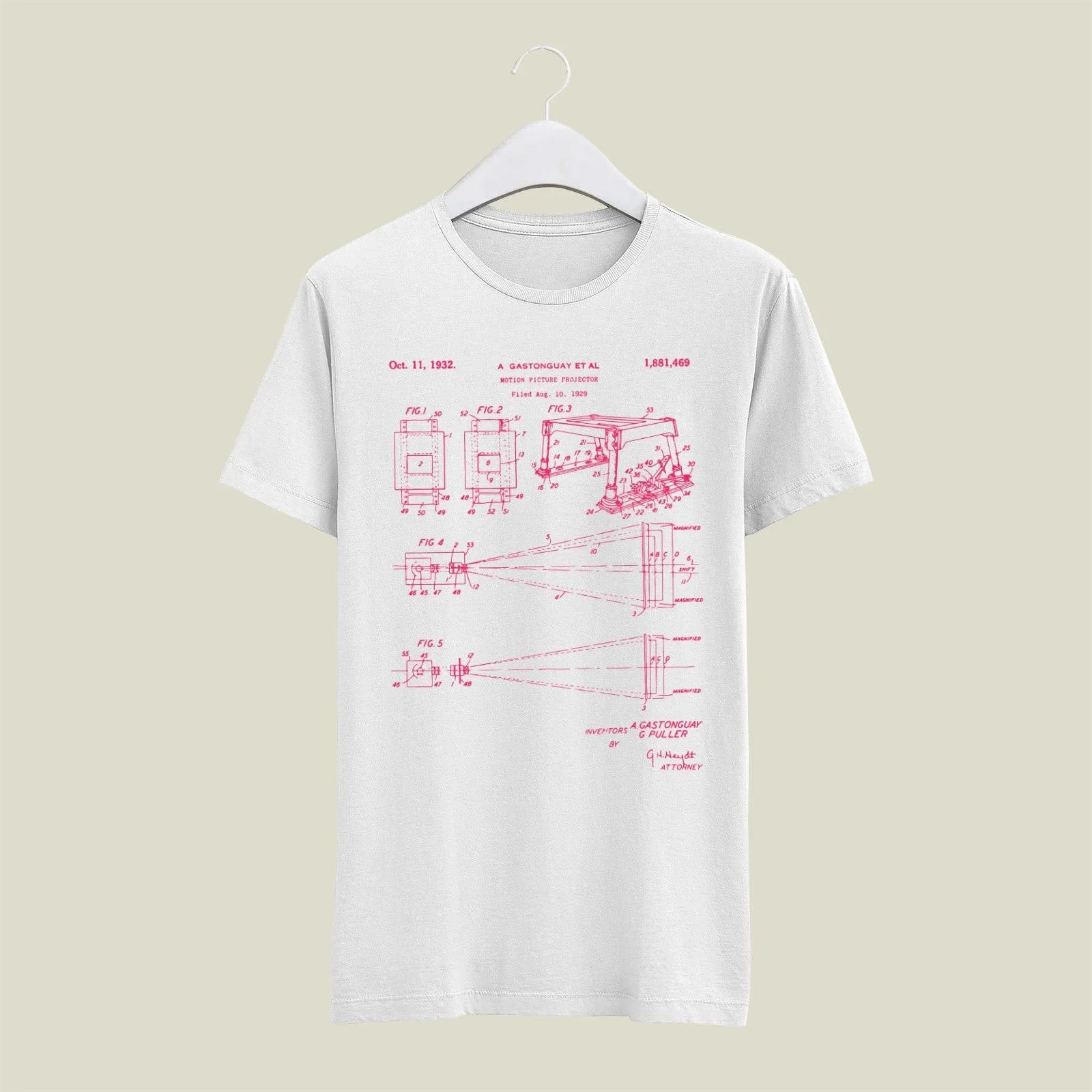 Camera Patent T-Shirt T-CMP164 Desichalchitra