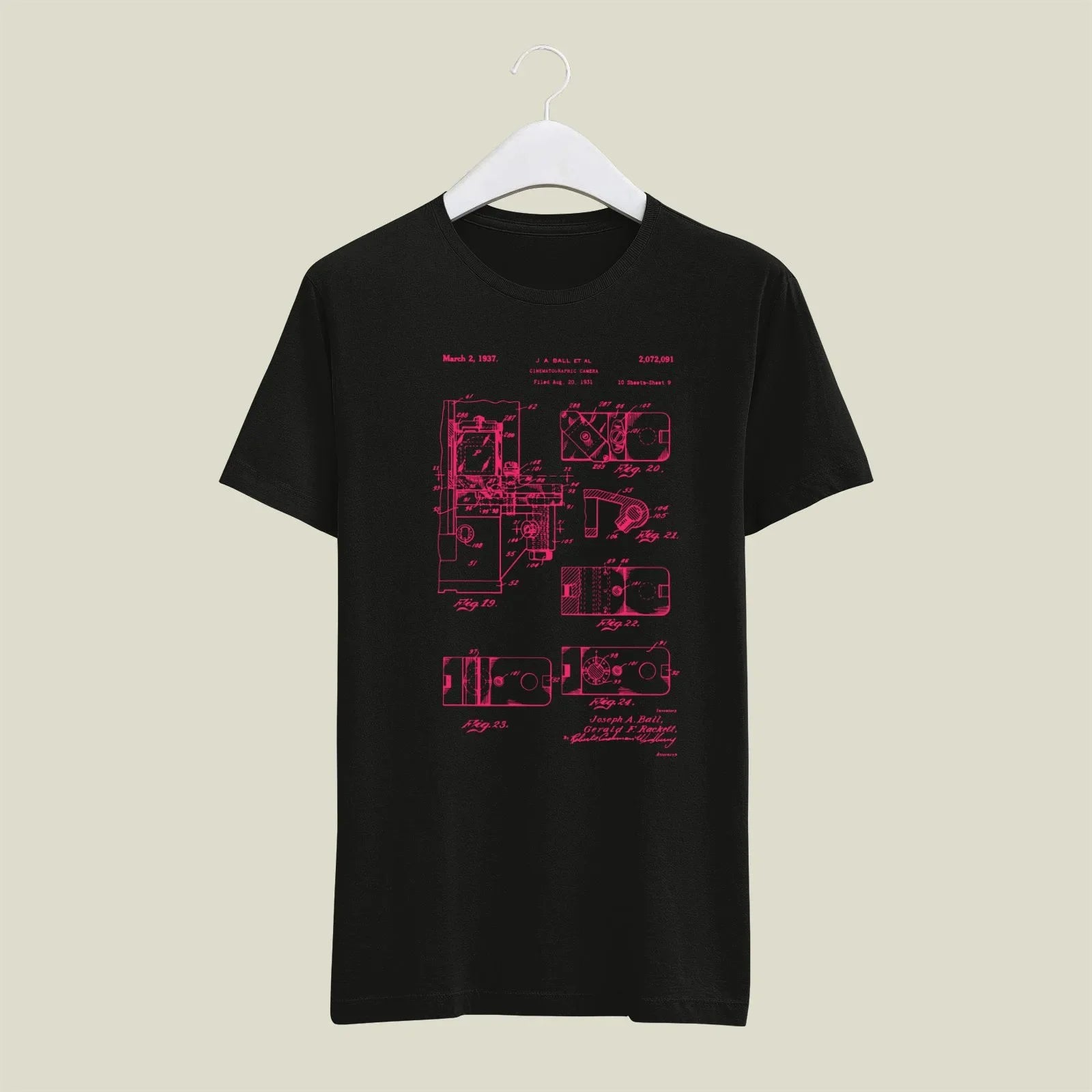 Camera Patent T-Shirt T-CMP188 Desichalchitra