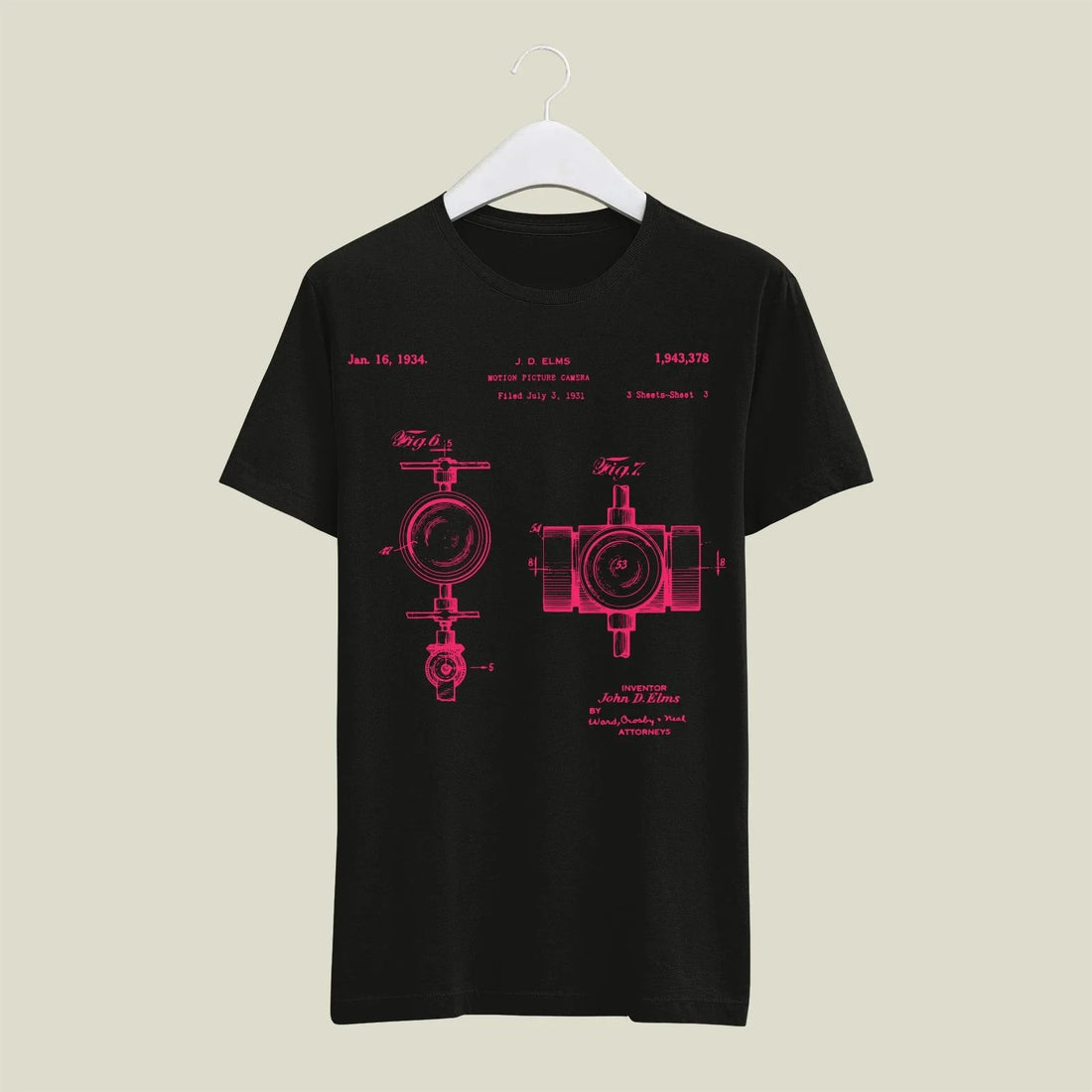 Camera Patent T-Shirt T-CMP201 Desichalchitra