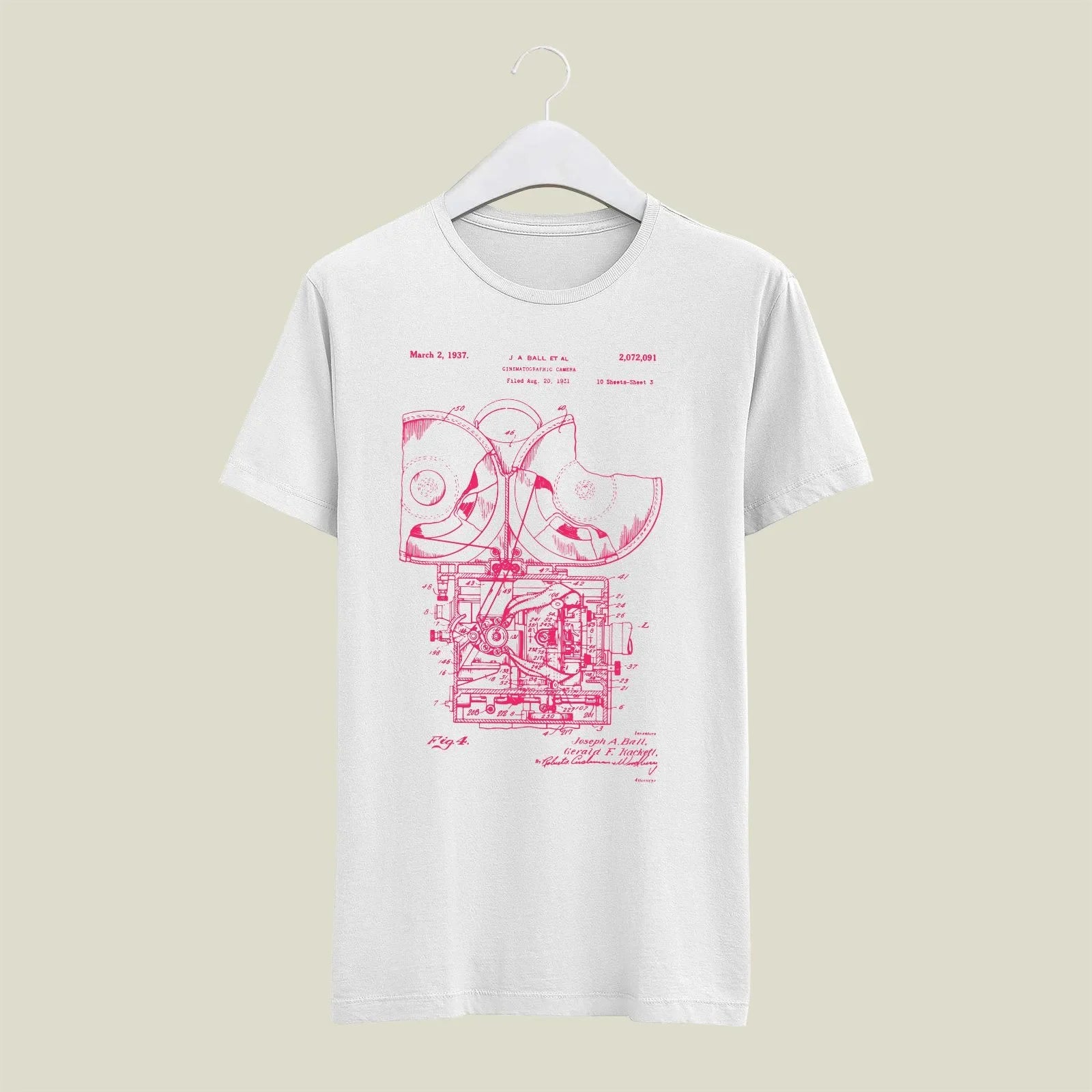 Camera Patent T-Shirt T-CMP206 Desichalchitra