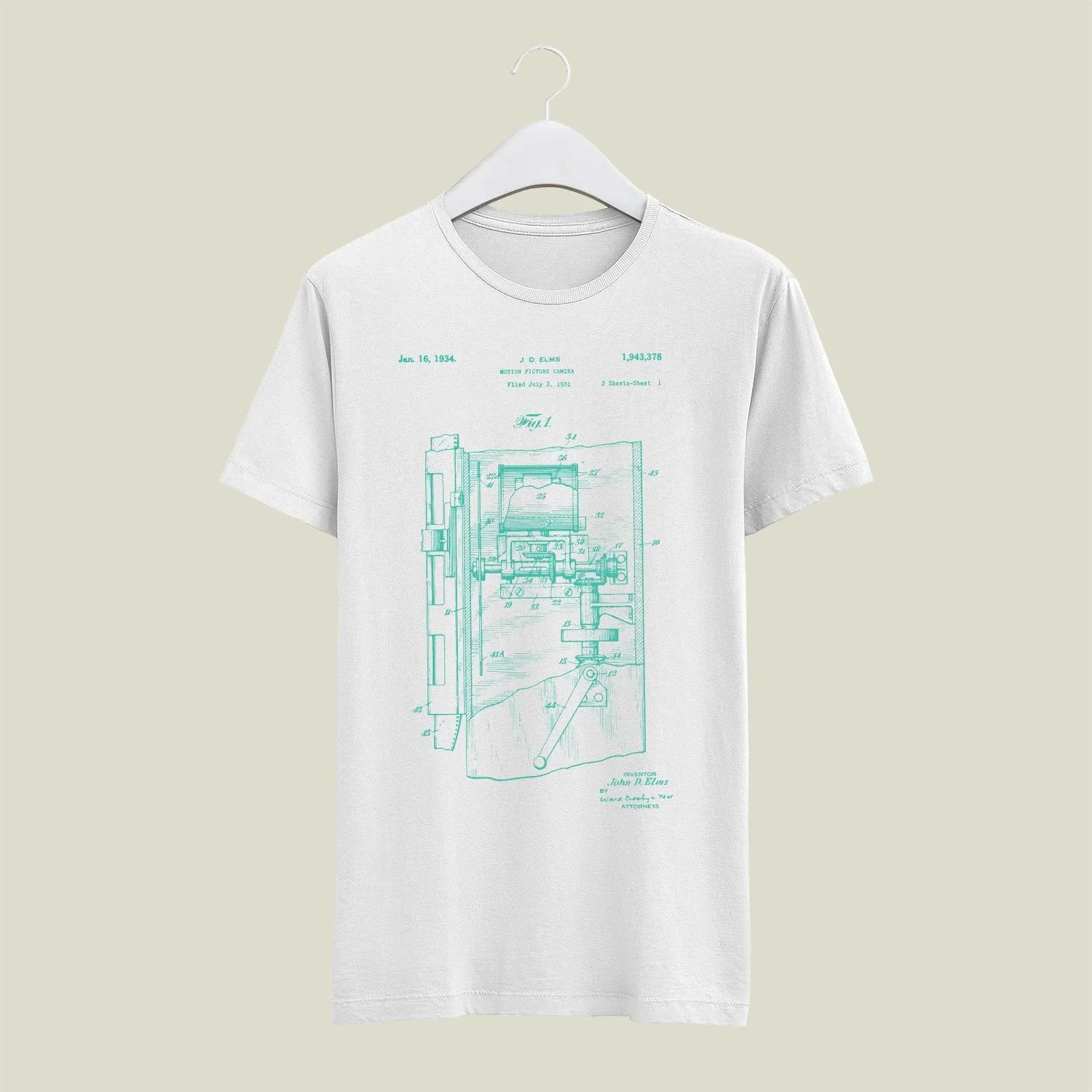 Camera Patent T-Shirt T-CMP174 Desichalchitra