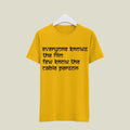 Cable Person T-Shirt T-CAB15 Desichalchitra