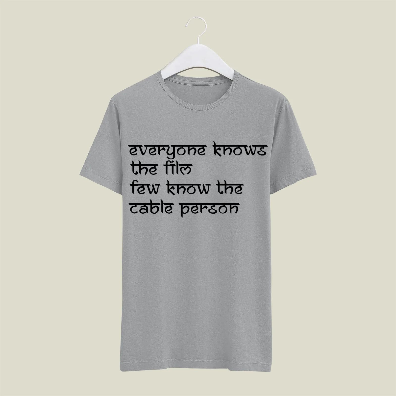 Cable Person T-Shirt T-CAB15 Desichalchitra