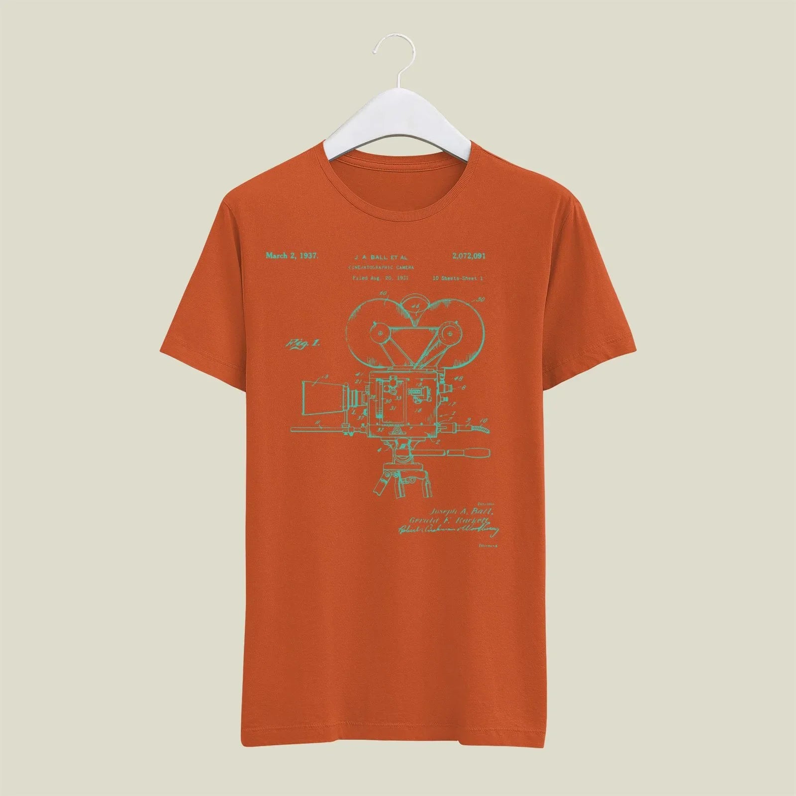 Camera Patent T-Shirt T-CMP179 Desichalchitra