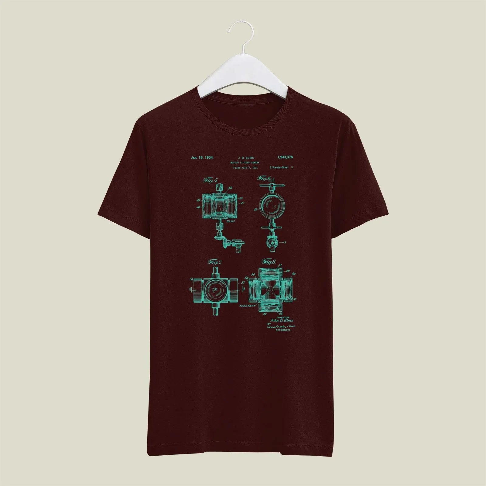 Camera Patent T-Shirt T-CMP210 Desichalchitra