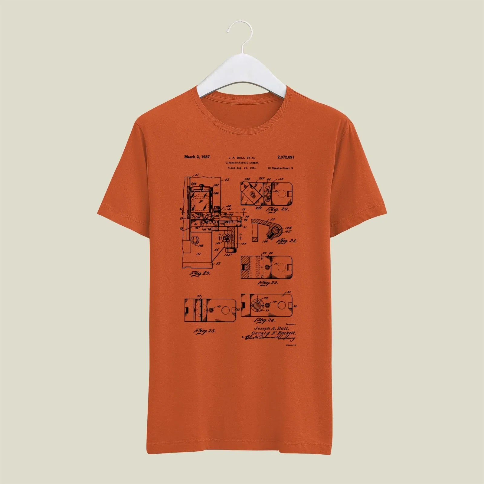 Camera Patent T-Shirt T-CMP155 Desichalchitra