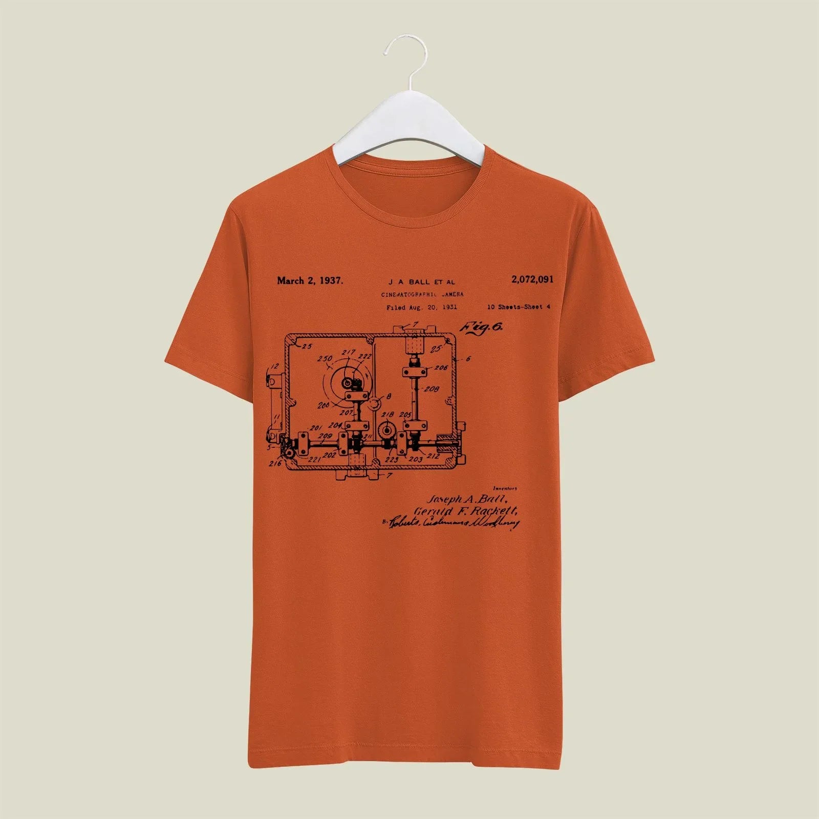 Camera Patent T-Shirt T-CMP181 Desichalchitra