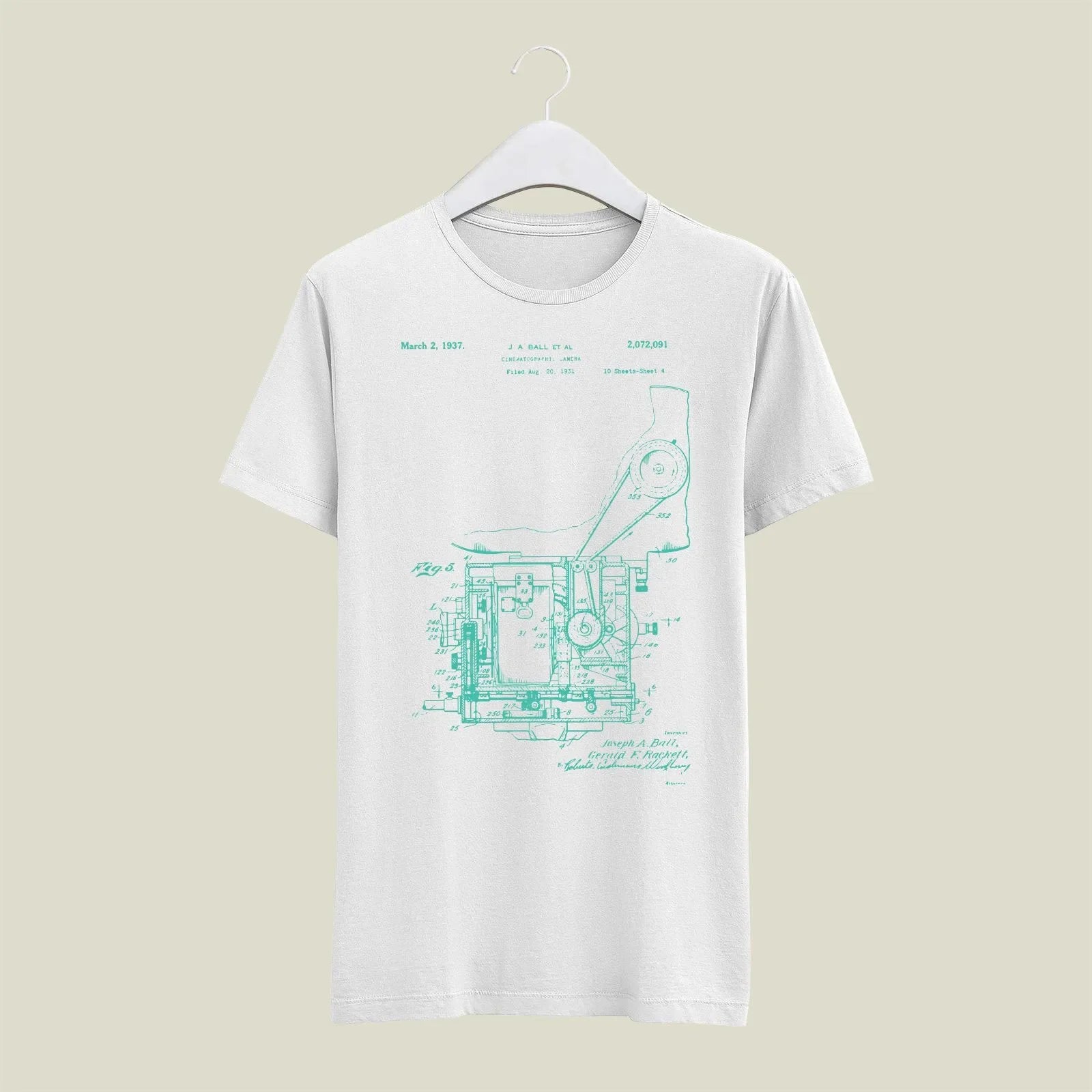 Camera Patent T-Shirt T-CMP186 Desichalchitra
