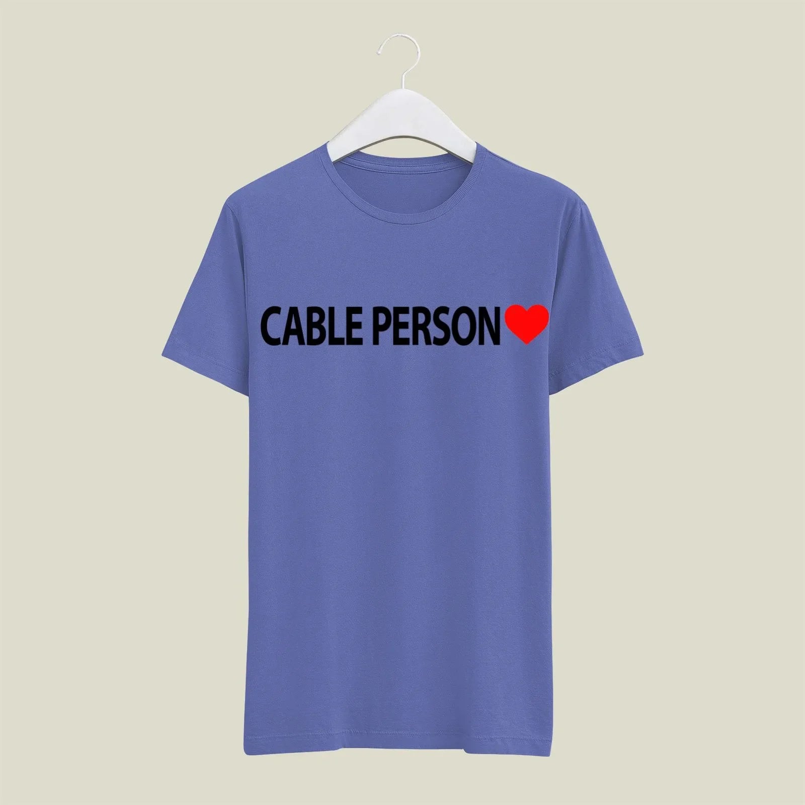 Cable Person T-Shirt T-CAB4 Desichalchitra