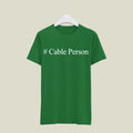 Cable Person T-Shirt T-CAB11 Desichalchitra