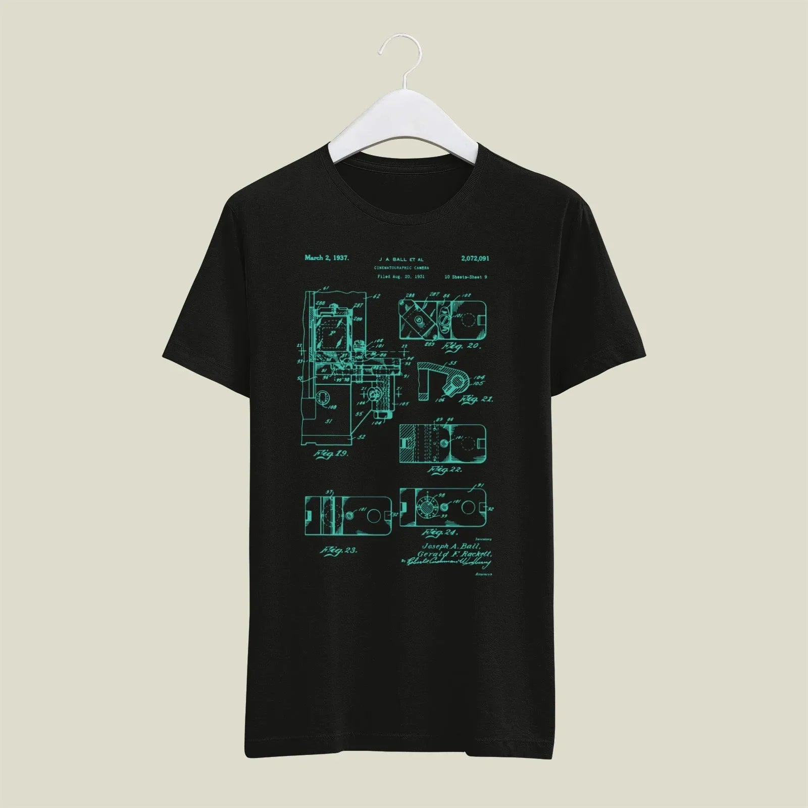 Camera Patent T-Shirt T-CMP159 Desichalchitra