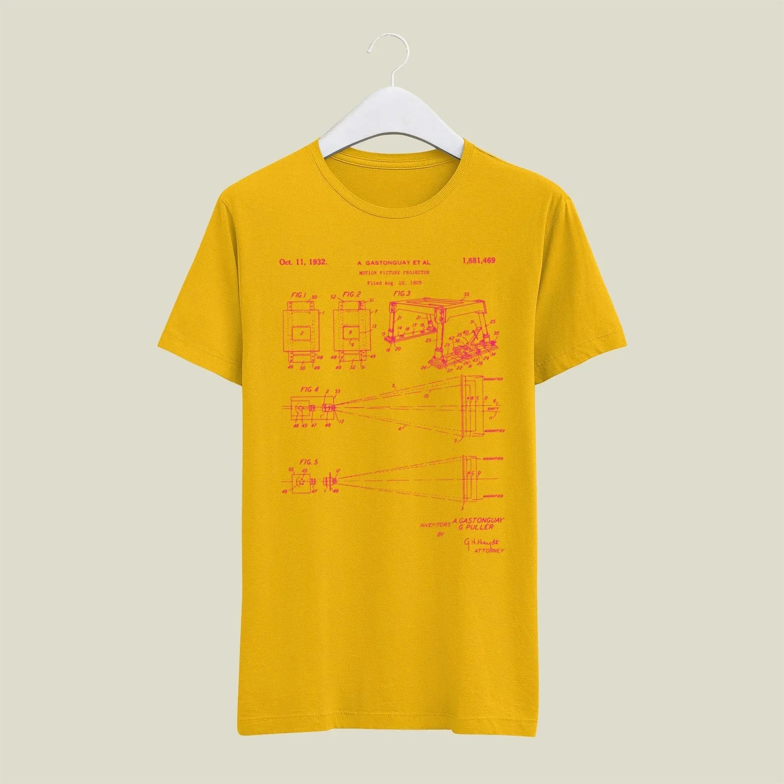 Camera Patent T-Shirt T-CMP164 Desichalchitra