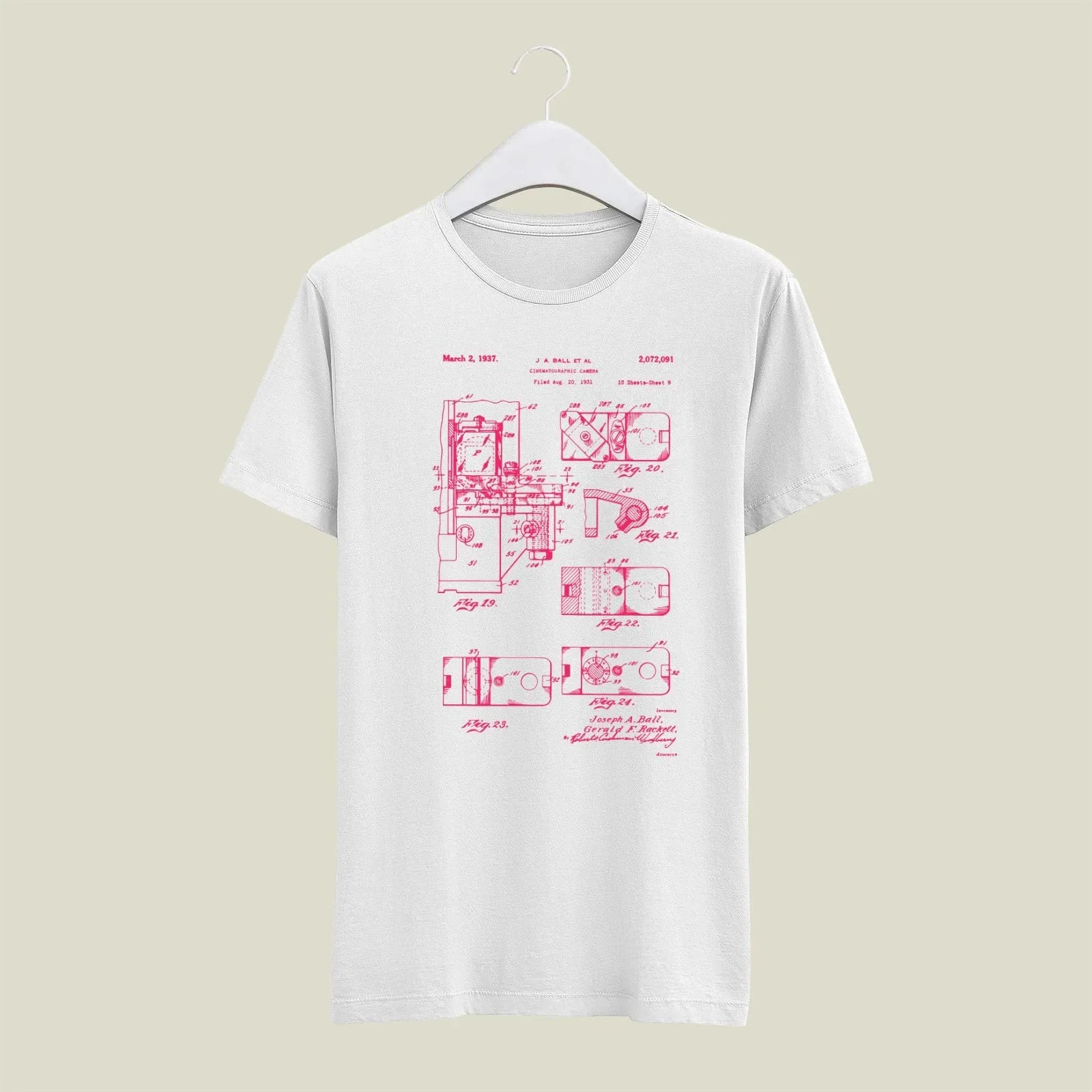 Camera Patent T-Shirt T-CMP188 Desichalchitra