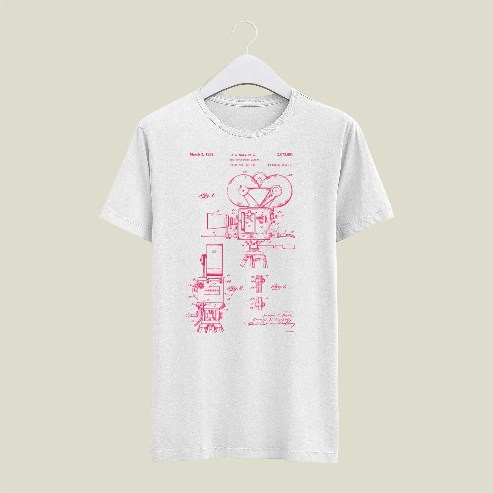 Camera Patent T-Shirt T-CMP190 Desichalchitra