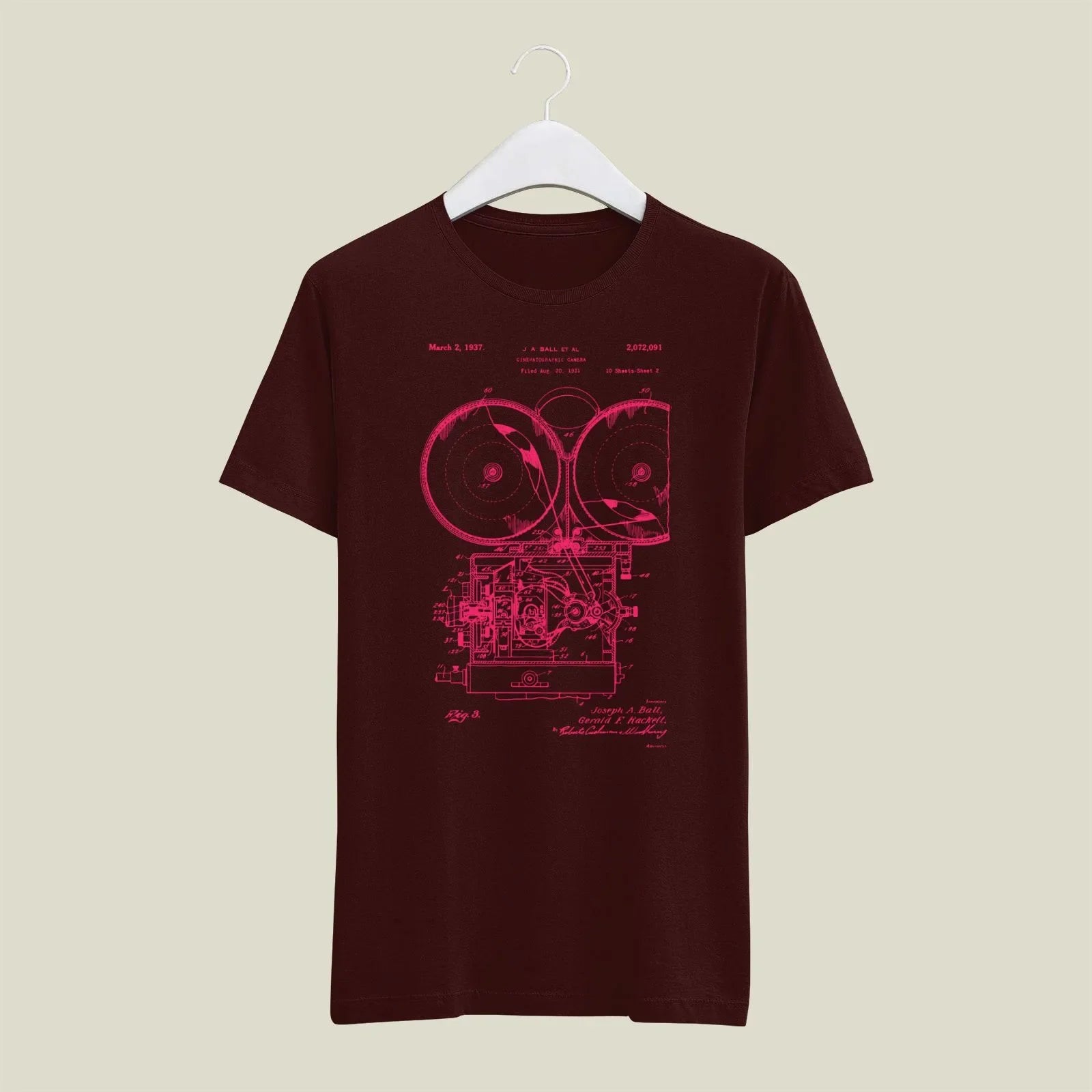 Camera Patent T-Shirt T-CMP198 Desichalchitra