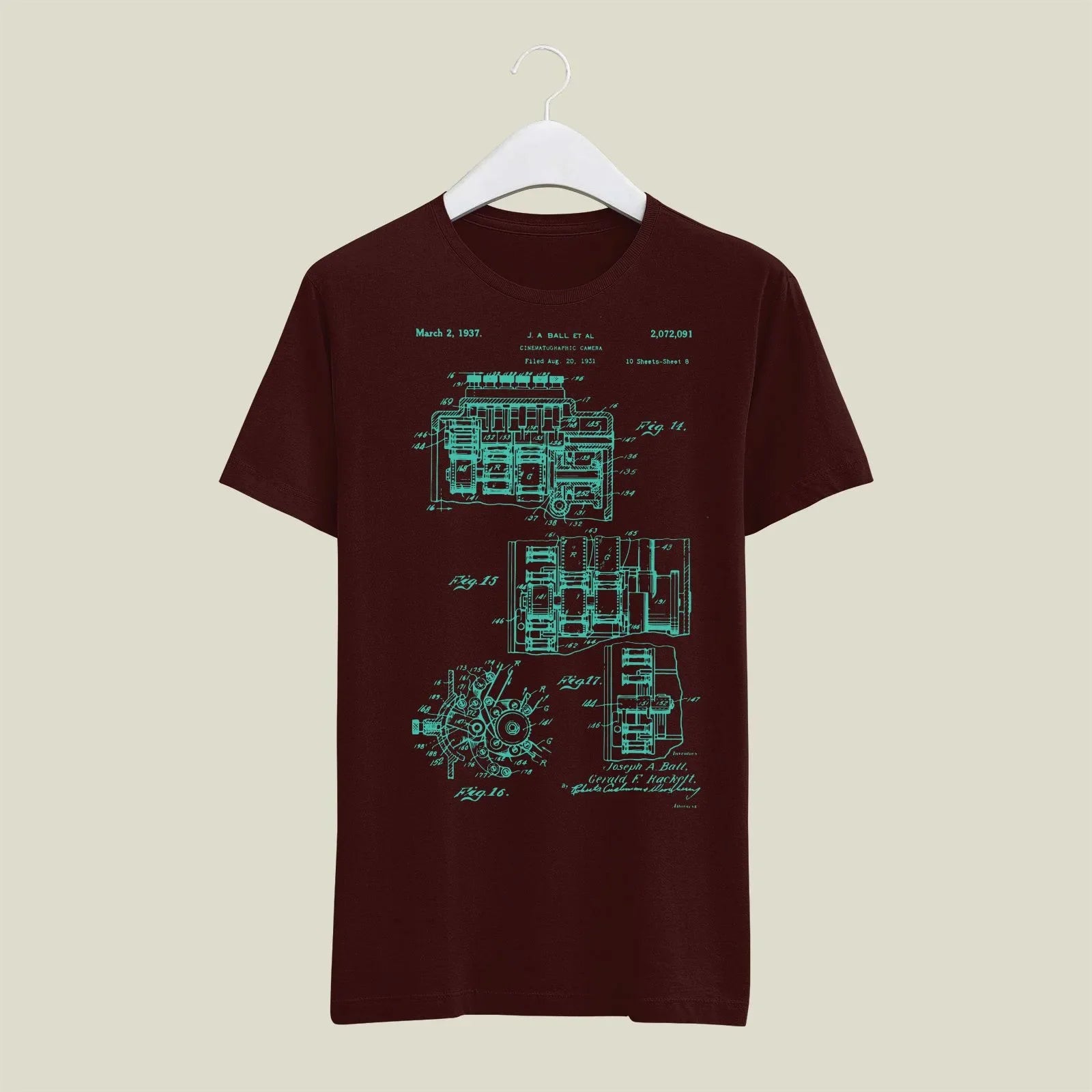 Camera Patent T-Shirt T-CMP192 Desichalchitra