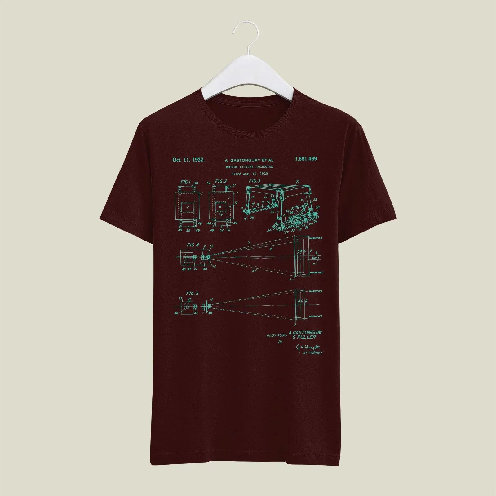Camera Patent T-Shirt T-CMP205 Desichalchitra