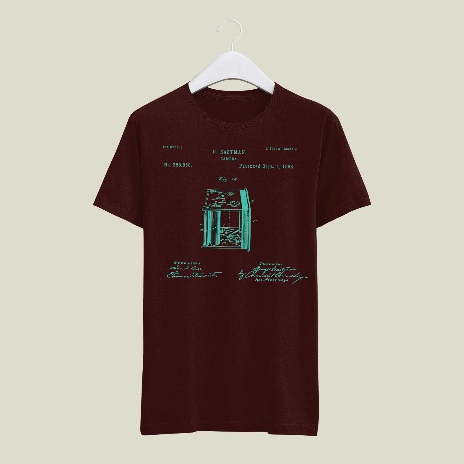 Camera Patent T-Shirt T-CMP208 Desichalchitra