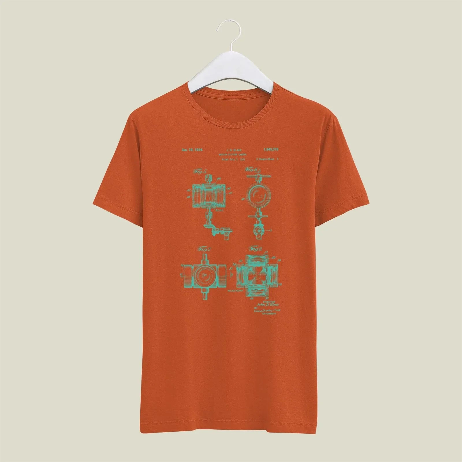 Camera Patent T-Shirt T-CMP210 Desichalchitra