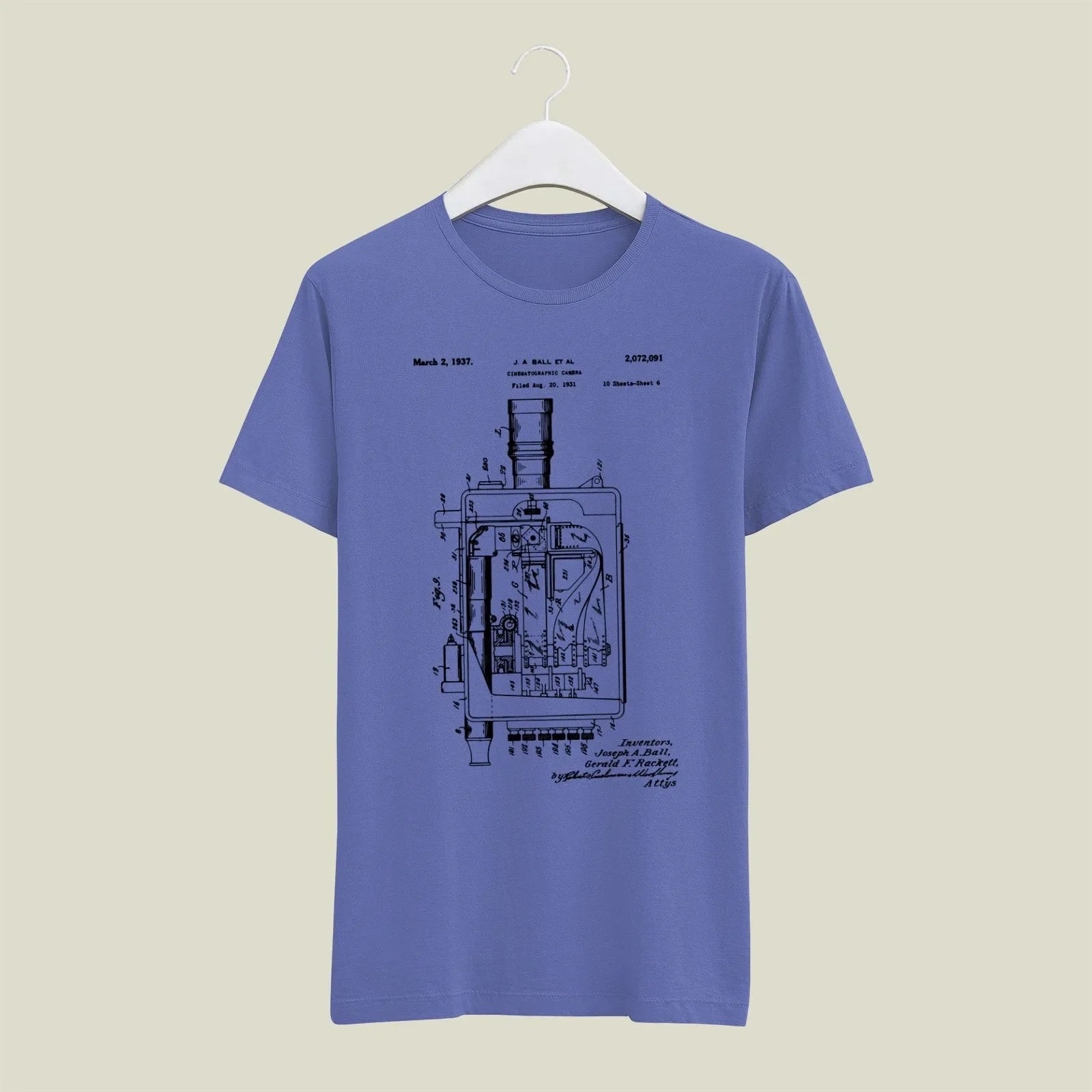 Camera Patent T-Shirt T-CMP170 Desichalchitra