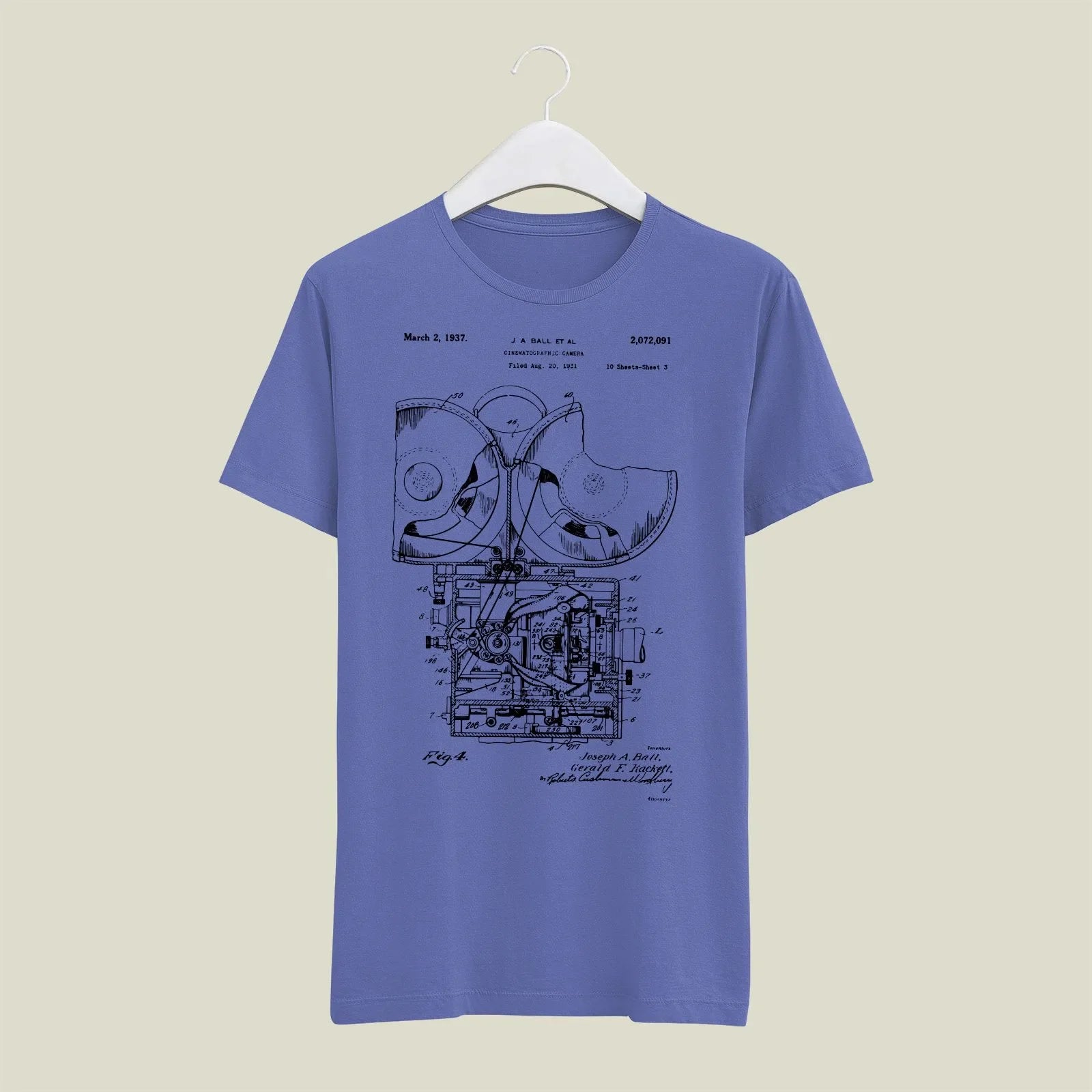 Camera Patent T-Shirt T-CMP172 Desichalchitra
