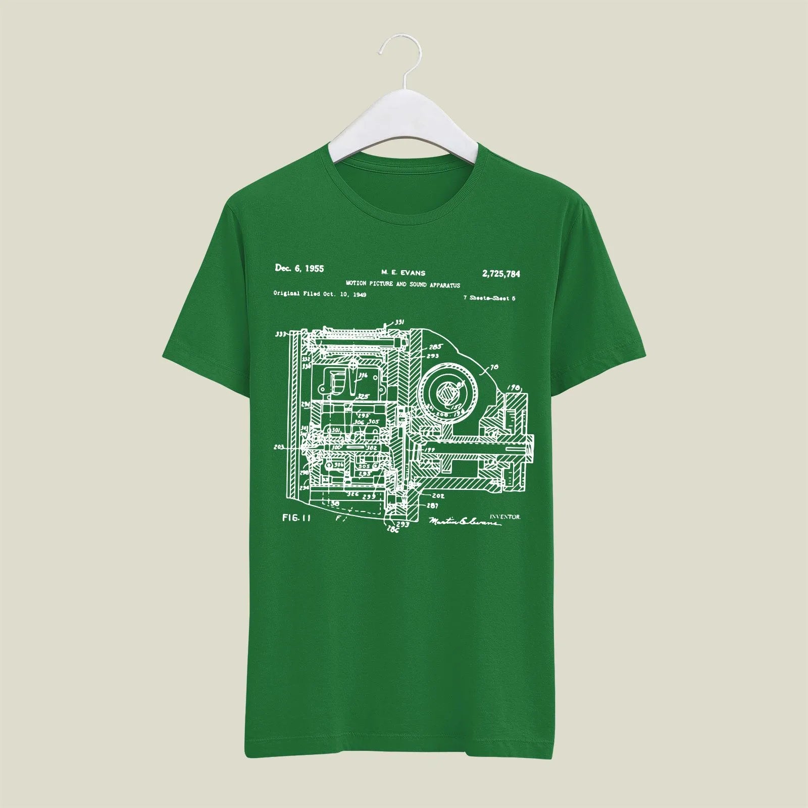 Camera Patent T-Shirt T-CMP154 Desichalchitra