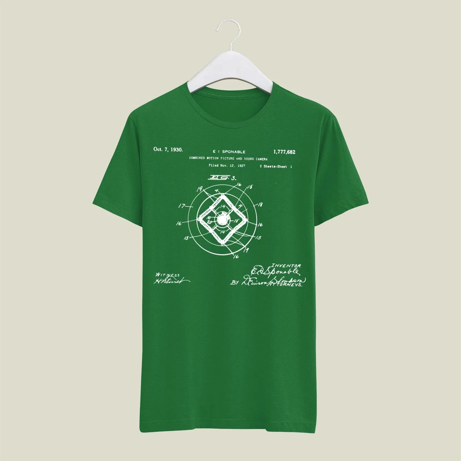 Camera Patent T-Shirt T-CMP167 Desichalchitra