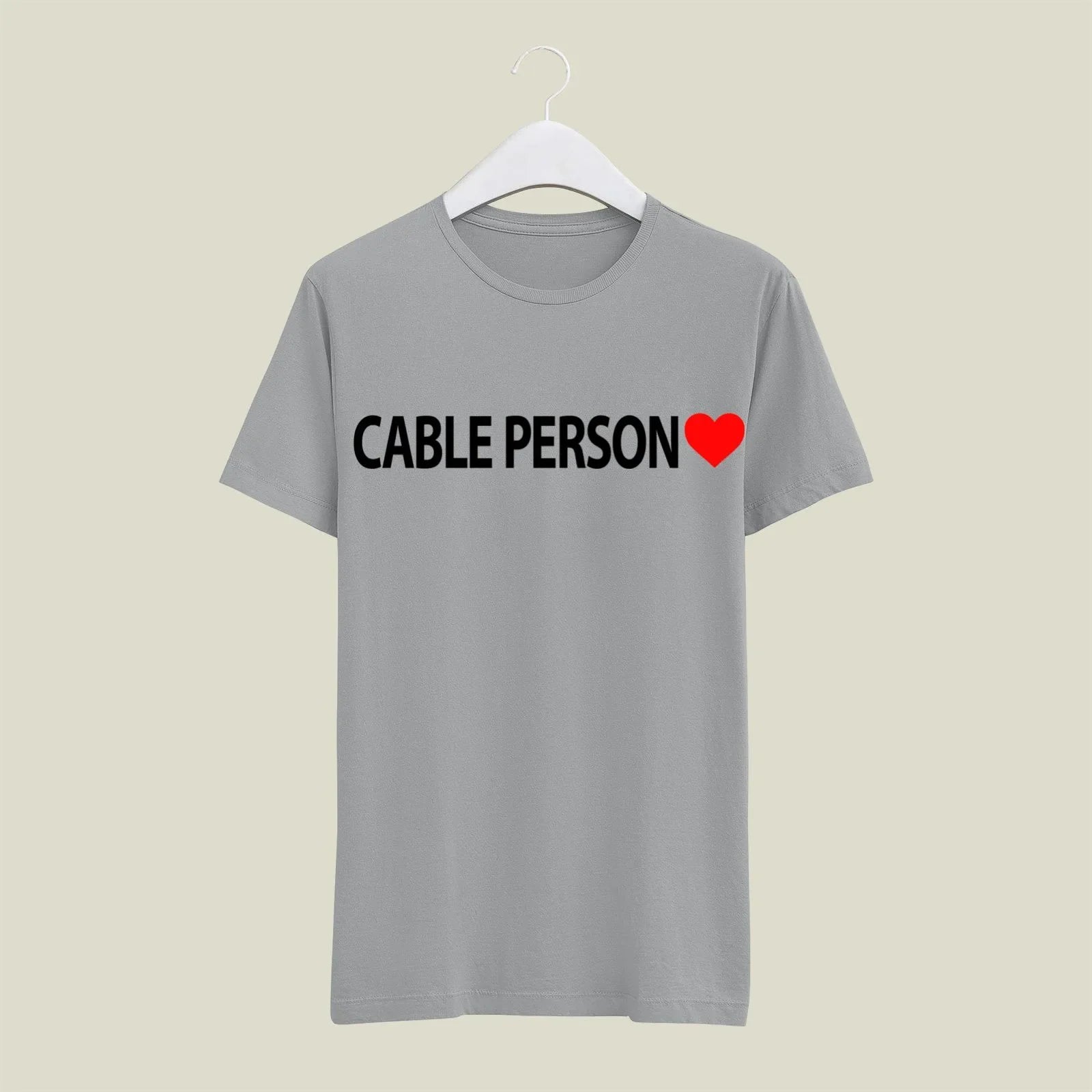 Cable Person T-Shirt T-CAB4 Desichalchitra