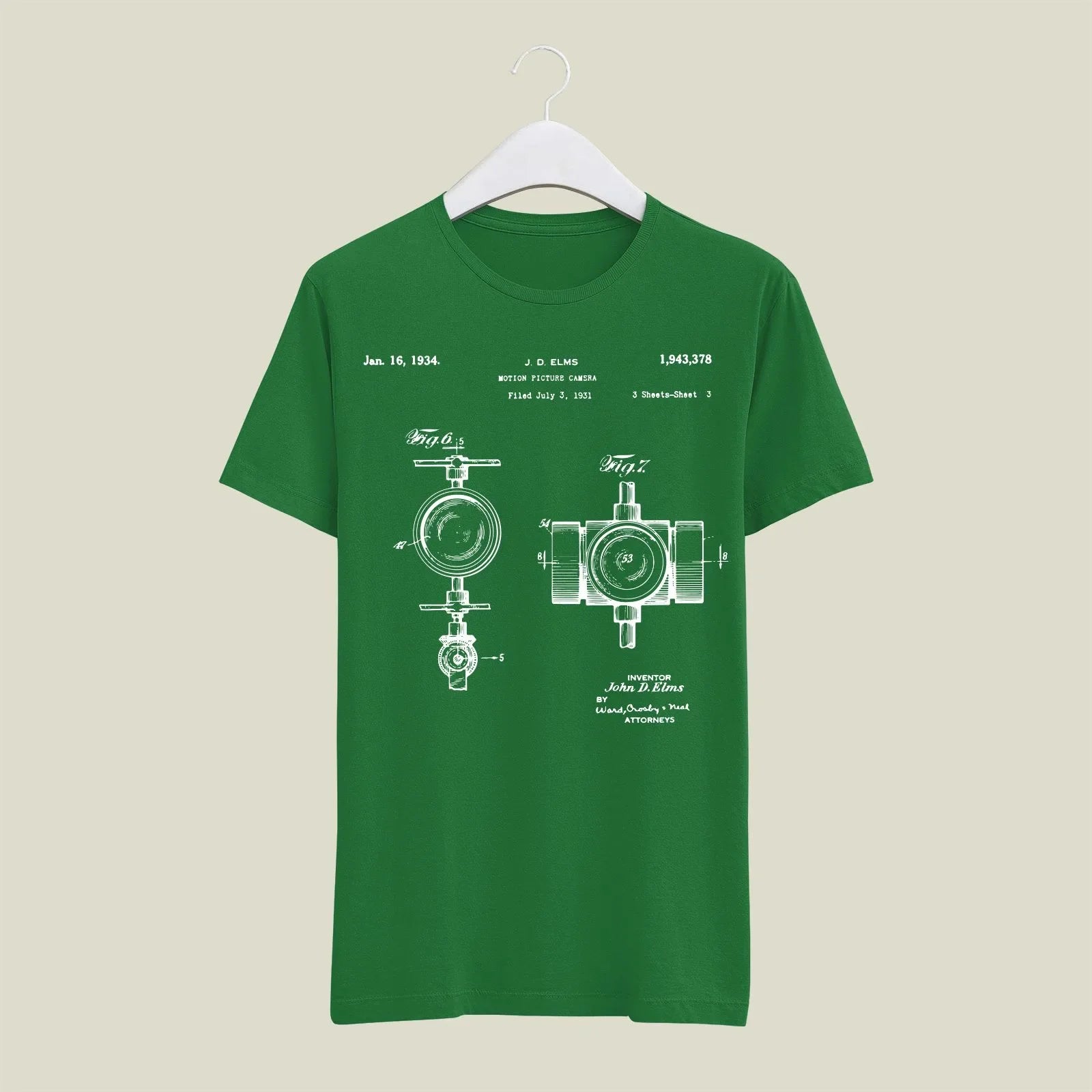 Camera Patent T-Shirt T-CMP204 Desichalchitra