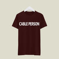 Cable Person T-Shirt T-CAB14 Desichalchitra