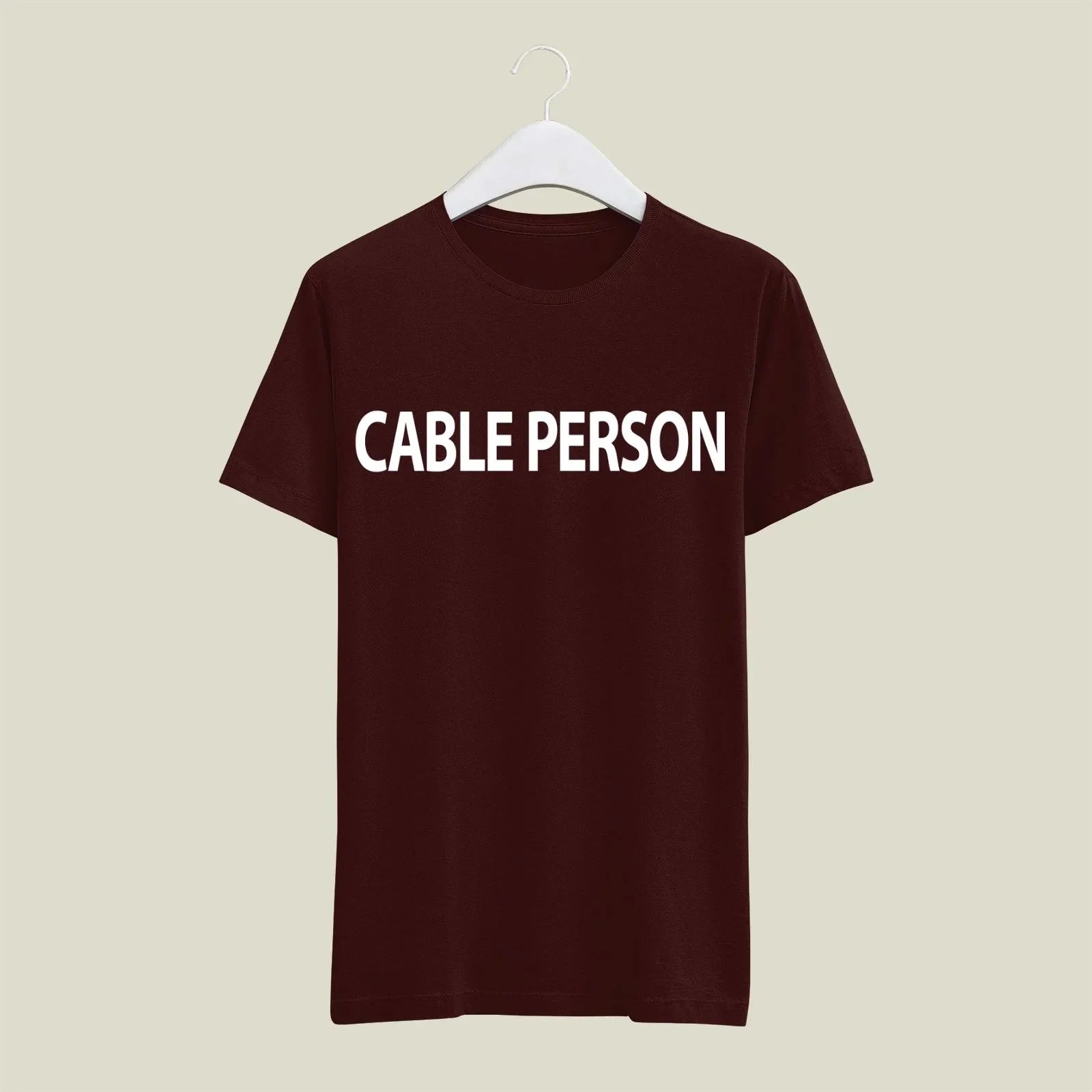 Cable Person T-Shirt T-CAB14 Desichalchitra